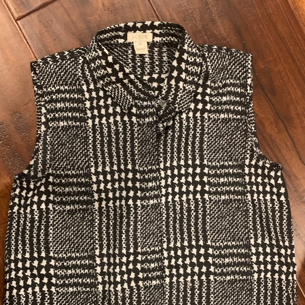 J. Crew top, black/ white